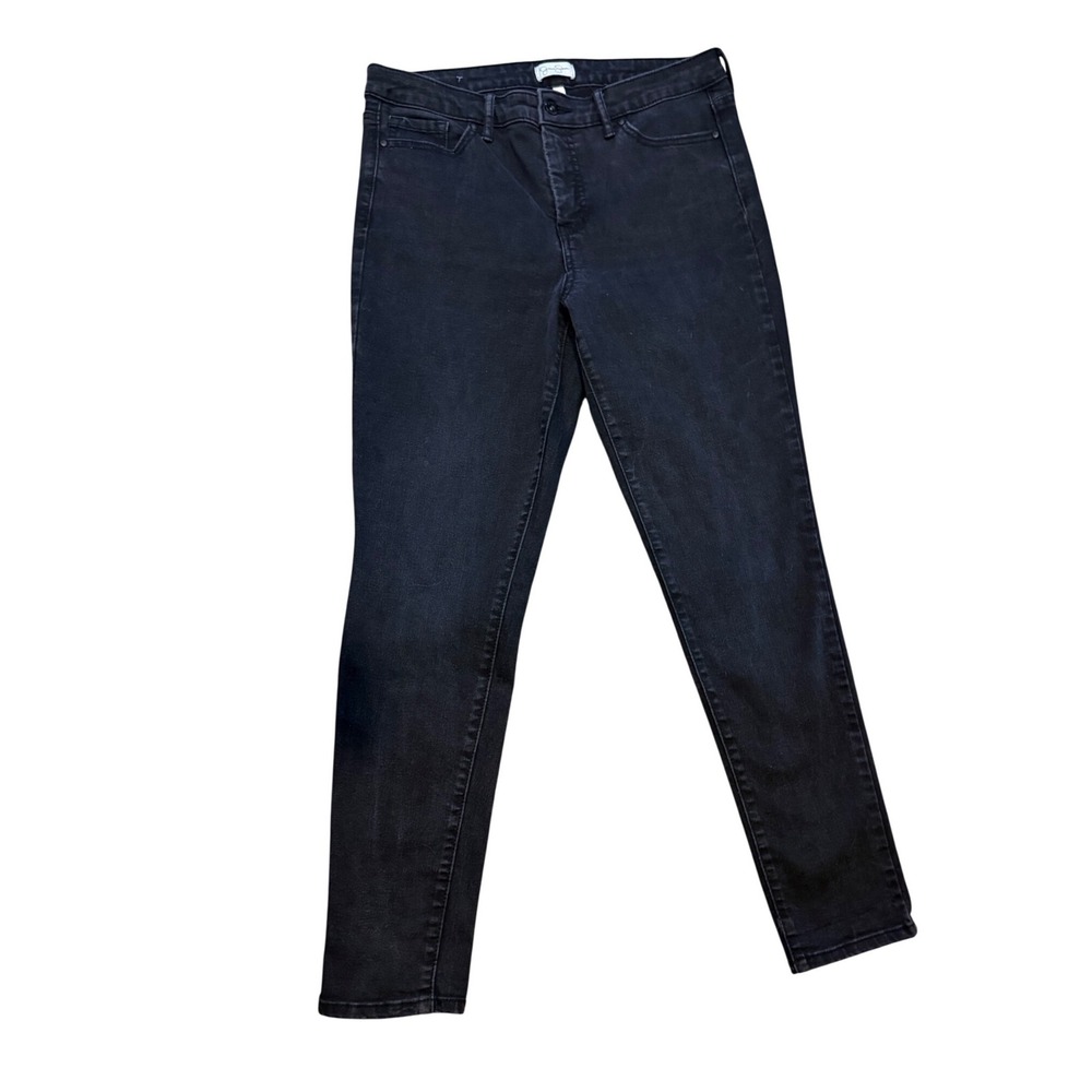 Jessica Simpson Skinny Jeans Women 10 Black Good High Rise Stretch Denim